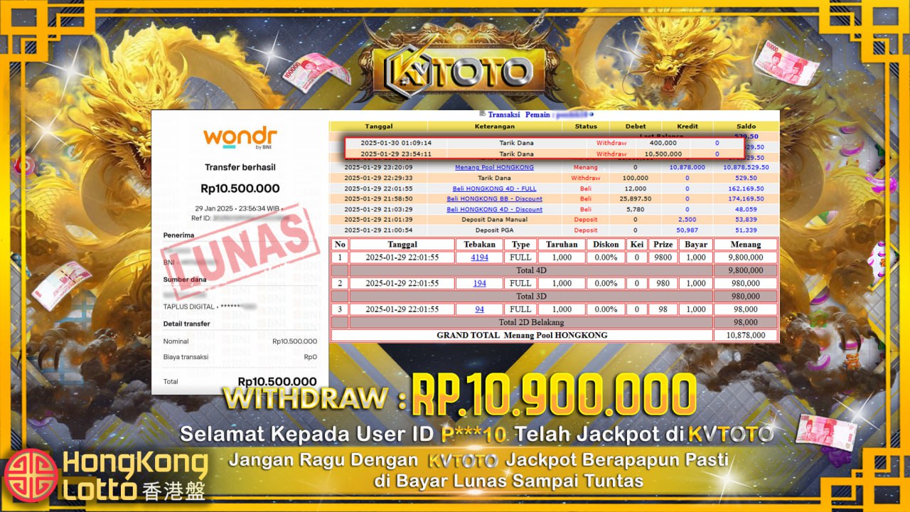 ✨ JACKPOT Di HONGKONG LOTTO ✨