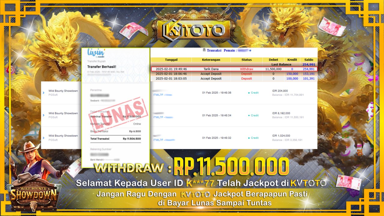 ✨ JACKPOT Di  SLOT WILD BOUNTY SHOWDOWN ✨