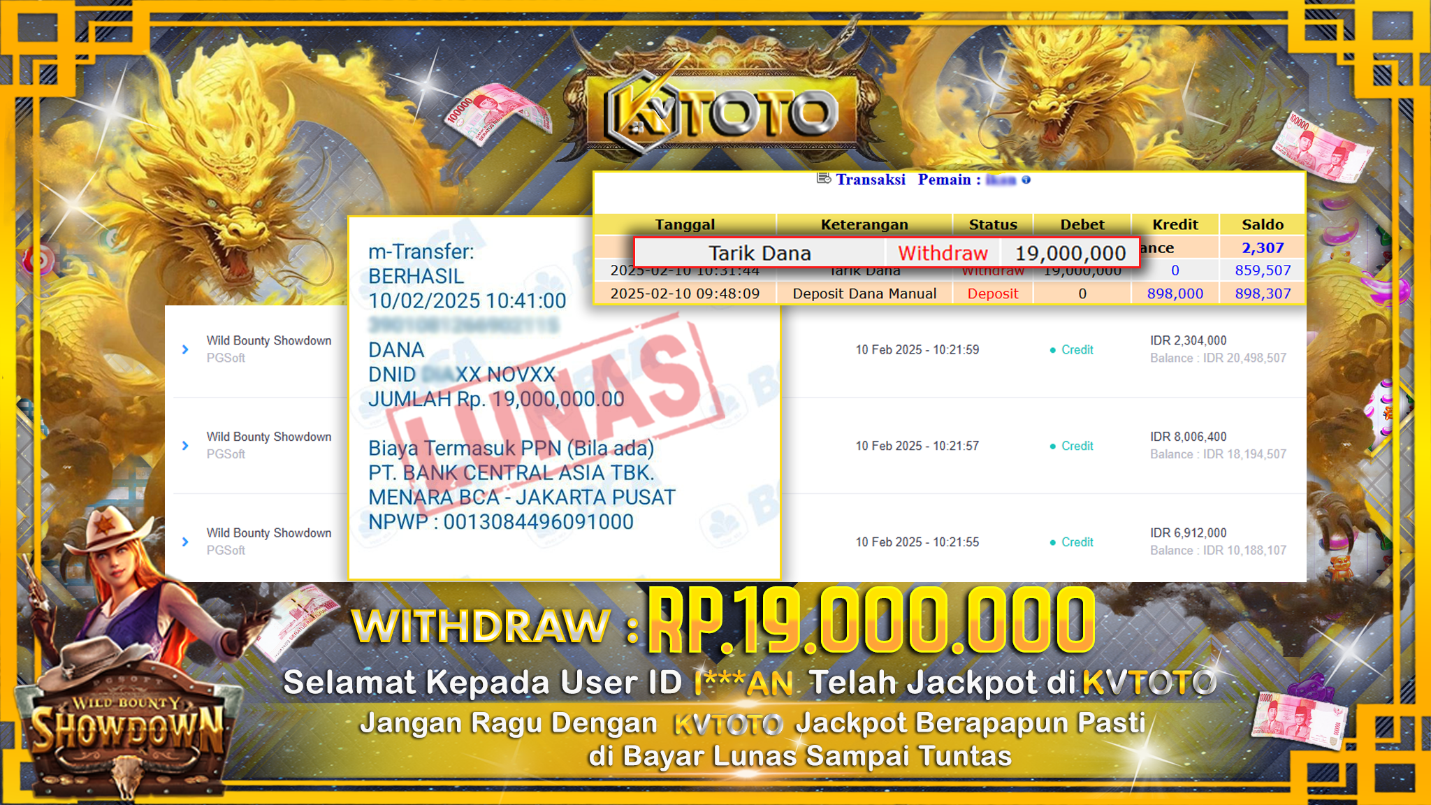 ✨ JACKPOT Di  SLOT WILD BOUNTY SHOWDOWN ✨