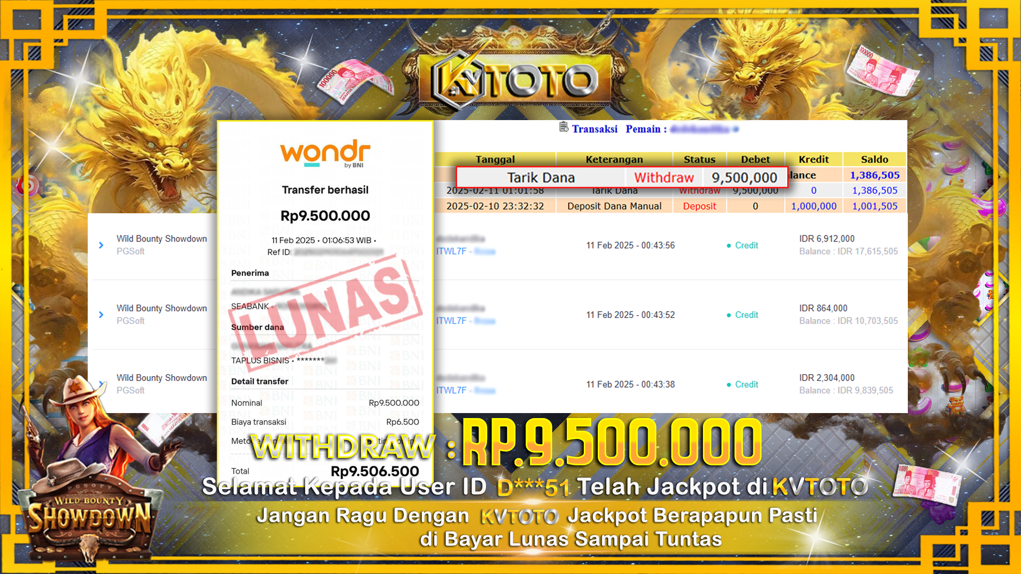 ✨ JACKPOT Di  SLOT WILD BOUNTY SHOWDOWN ✨