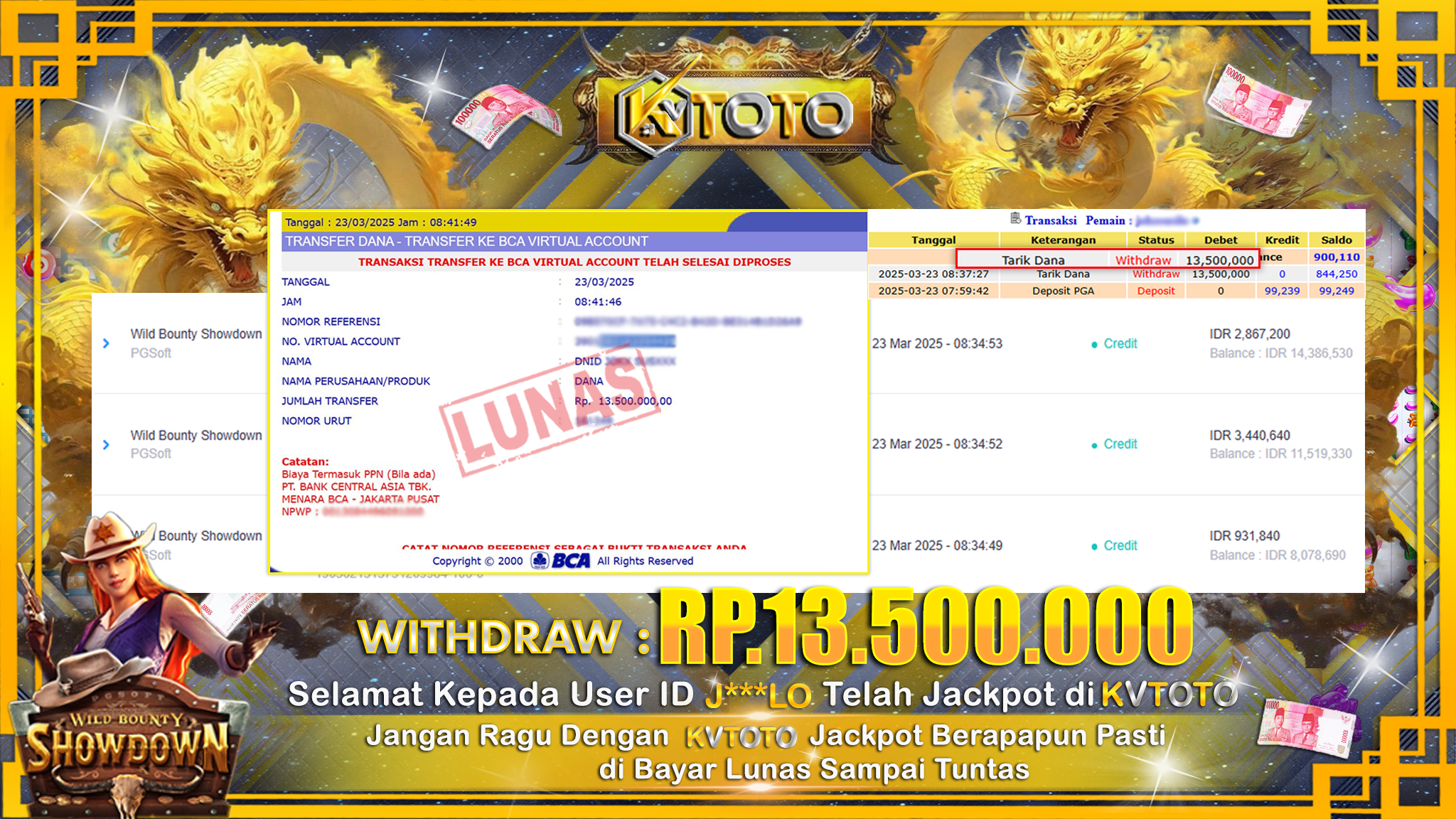 ✨ JACKPOT Di SLOT WILD BOUNTY SHOWDOWN  ✨