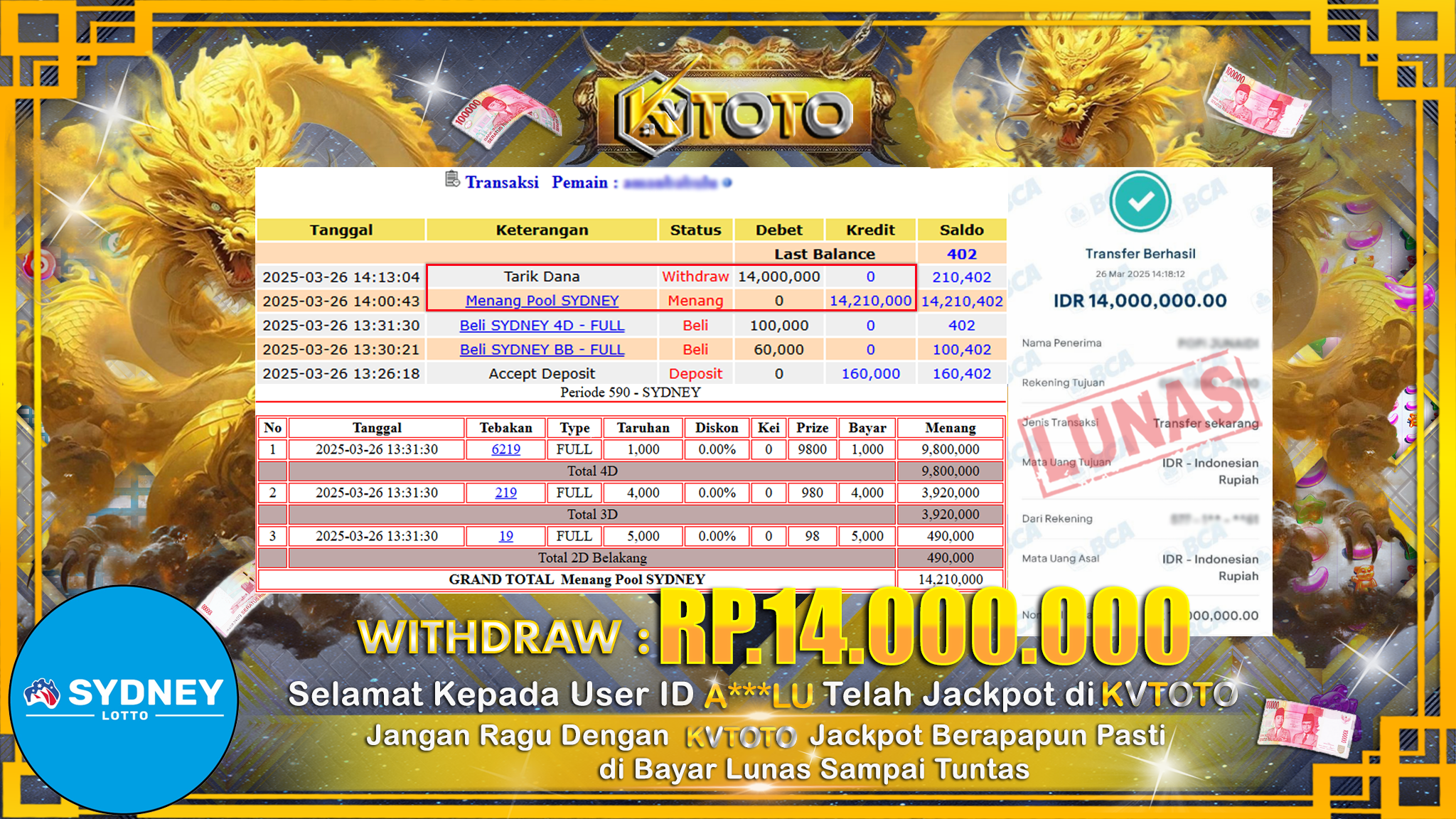 ✨ JACKPOT Di SYDNEY POOL  ✨