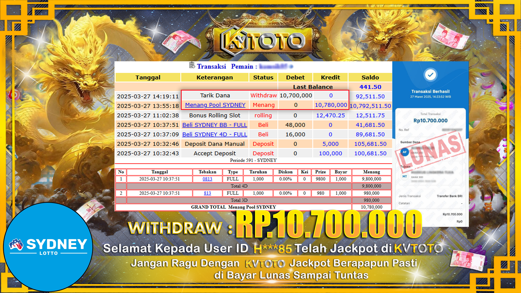 ✨ JACKPOT Di SYDNEY POOL  ✨