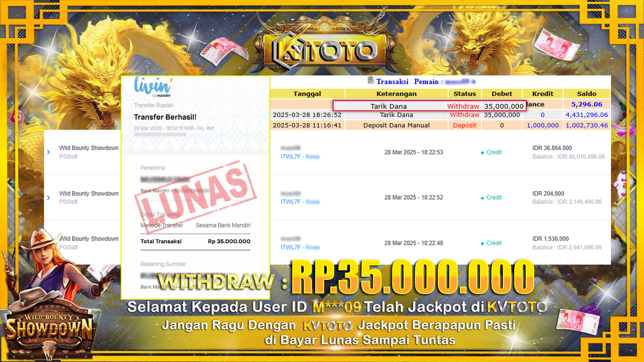 ✨ JACKPOT Di SLOT WILD BOUNTY SHOWDOWN  ✨
