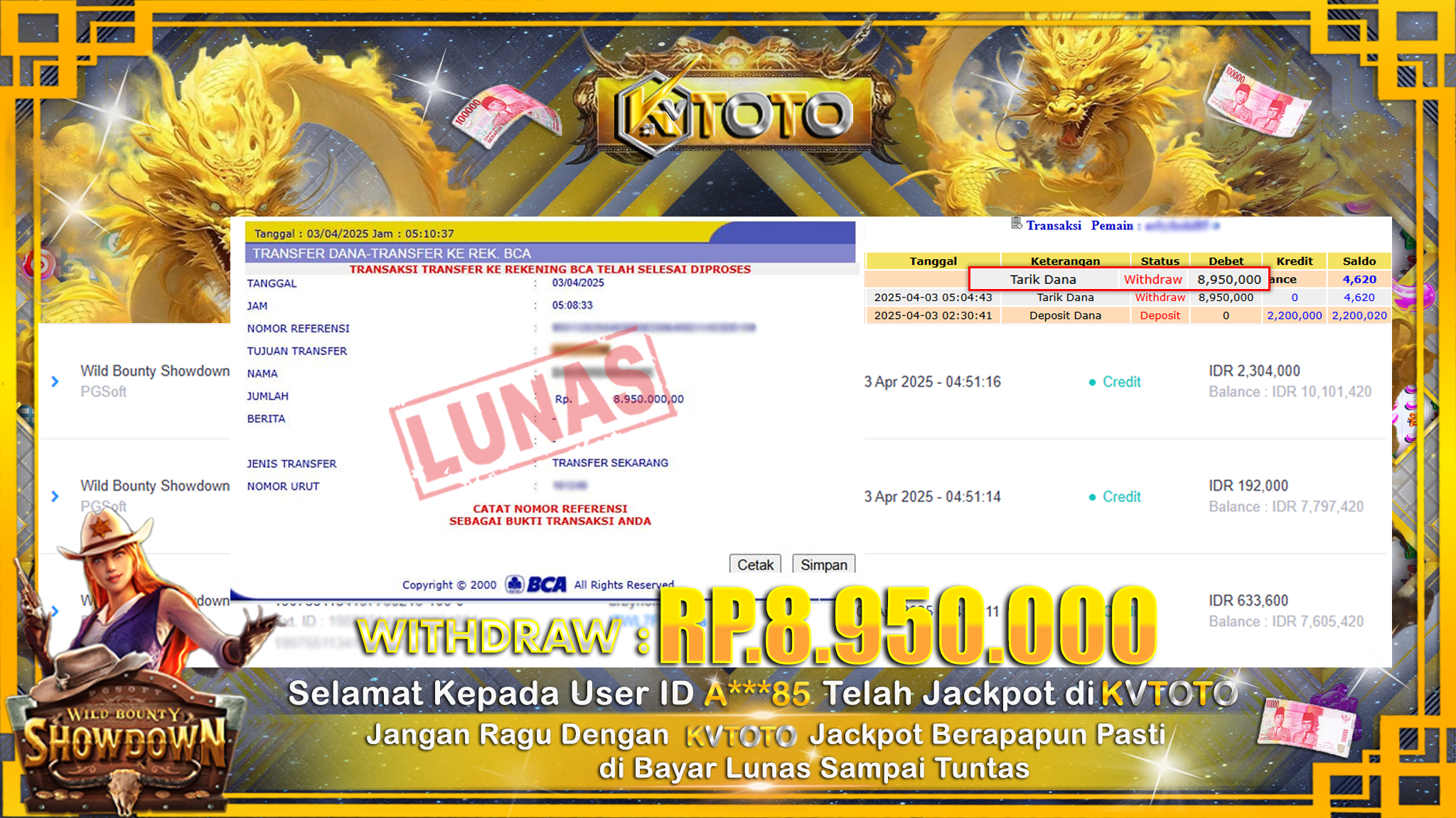 ✨ JACKPOT Di SLOT WILD BOUNTY SHOWDOWN  ✨