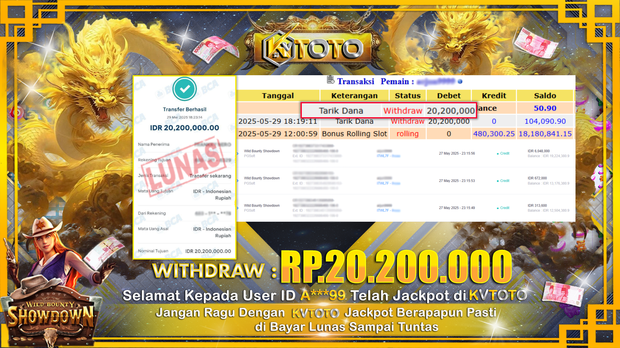 ✨ JACKPOT Di SLOT WILD BOUNTY SHOWDOWN  ✨