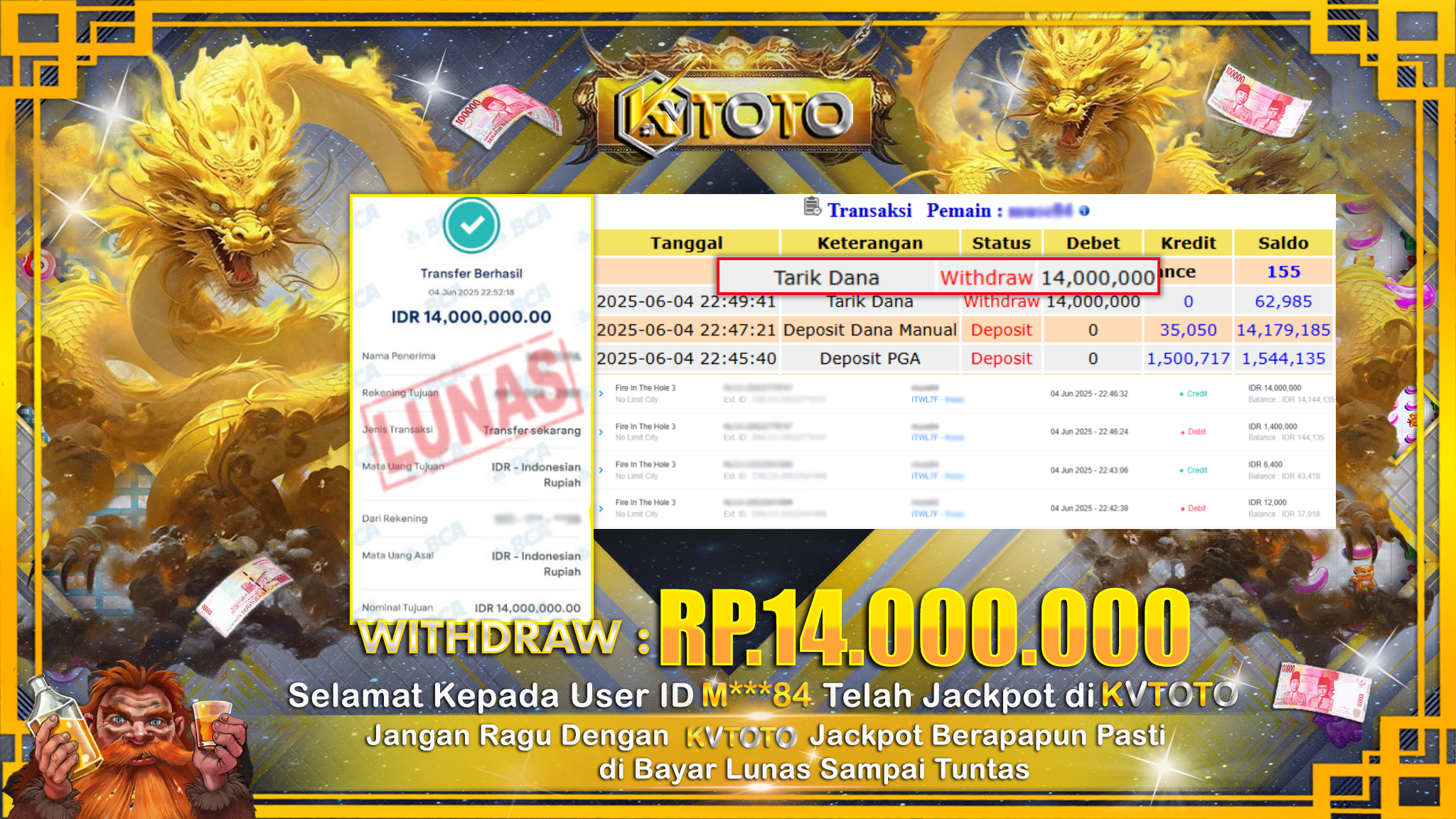 ✨ JACKPOT Di SLOT FIRE IN THE HOLE 3  ✨