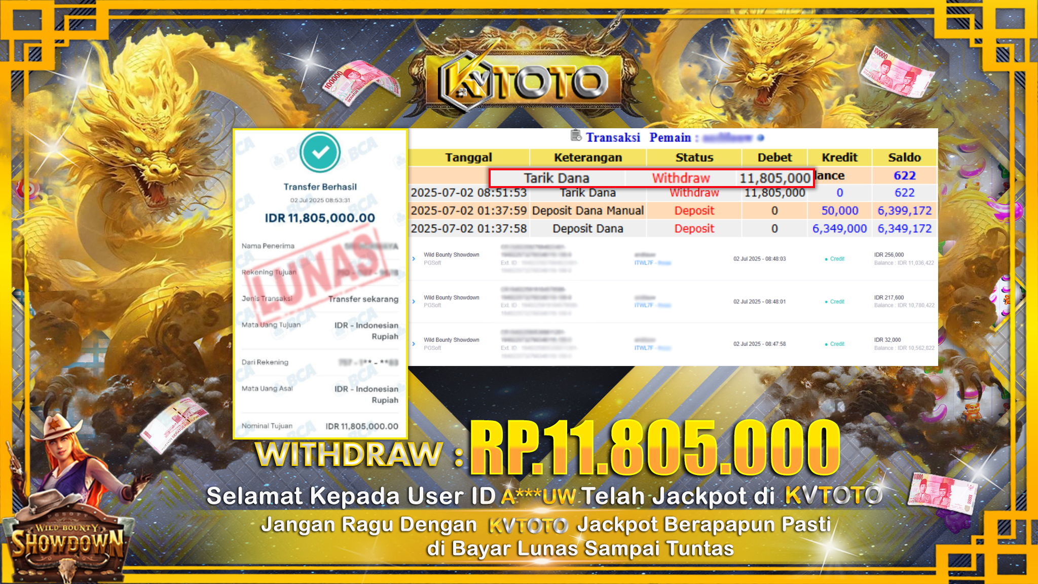 ✨ JACKPOT Di SLOT WILD BOUNTY SHOWDOWN  ✨