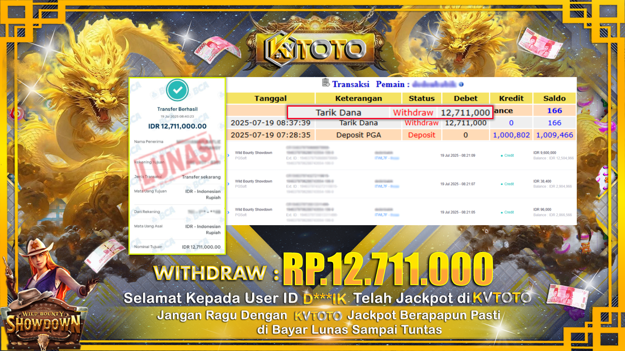 ✨ JACKPOT Di SLOT WILD BOUNTY SHOWDOWN  ✨