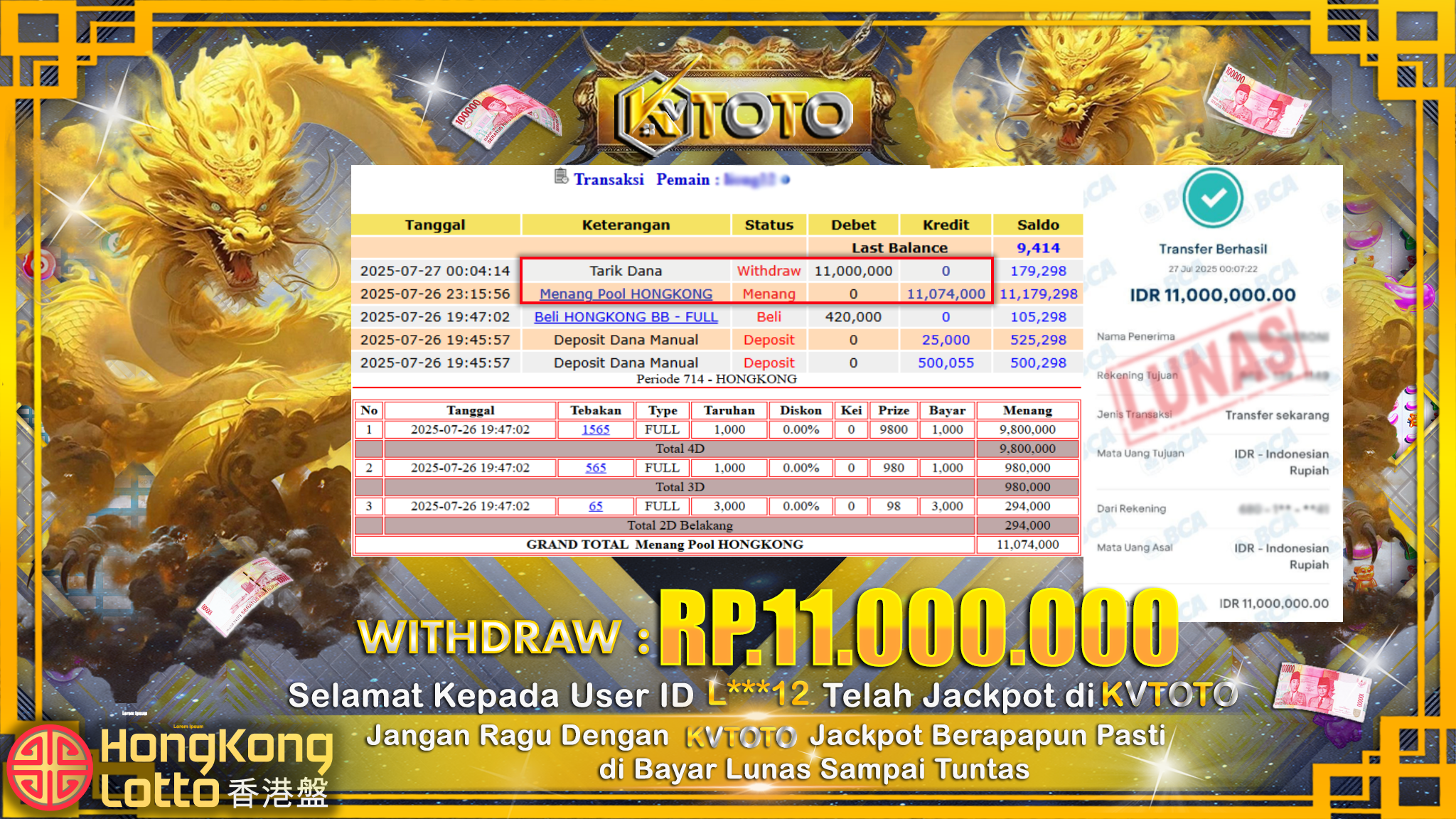 ✨ JACKPOT Di HONGKONG LOTTO ✨