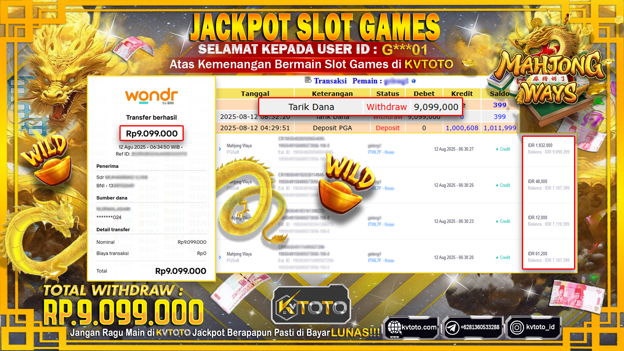 ✨ JACKPOT Di SLOT MAHJONG WAYS ✨