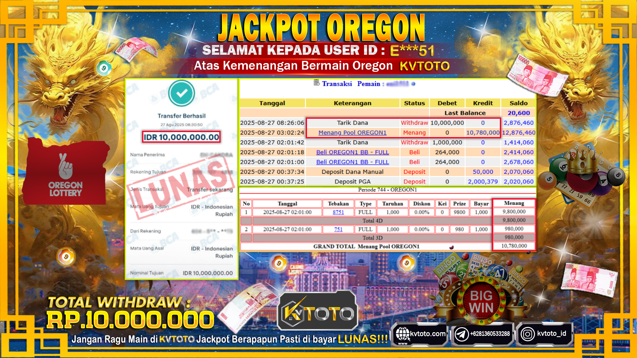 ✨ JACKPOT Di OREGON✨