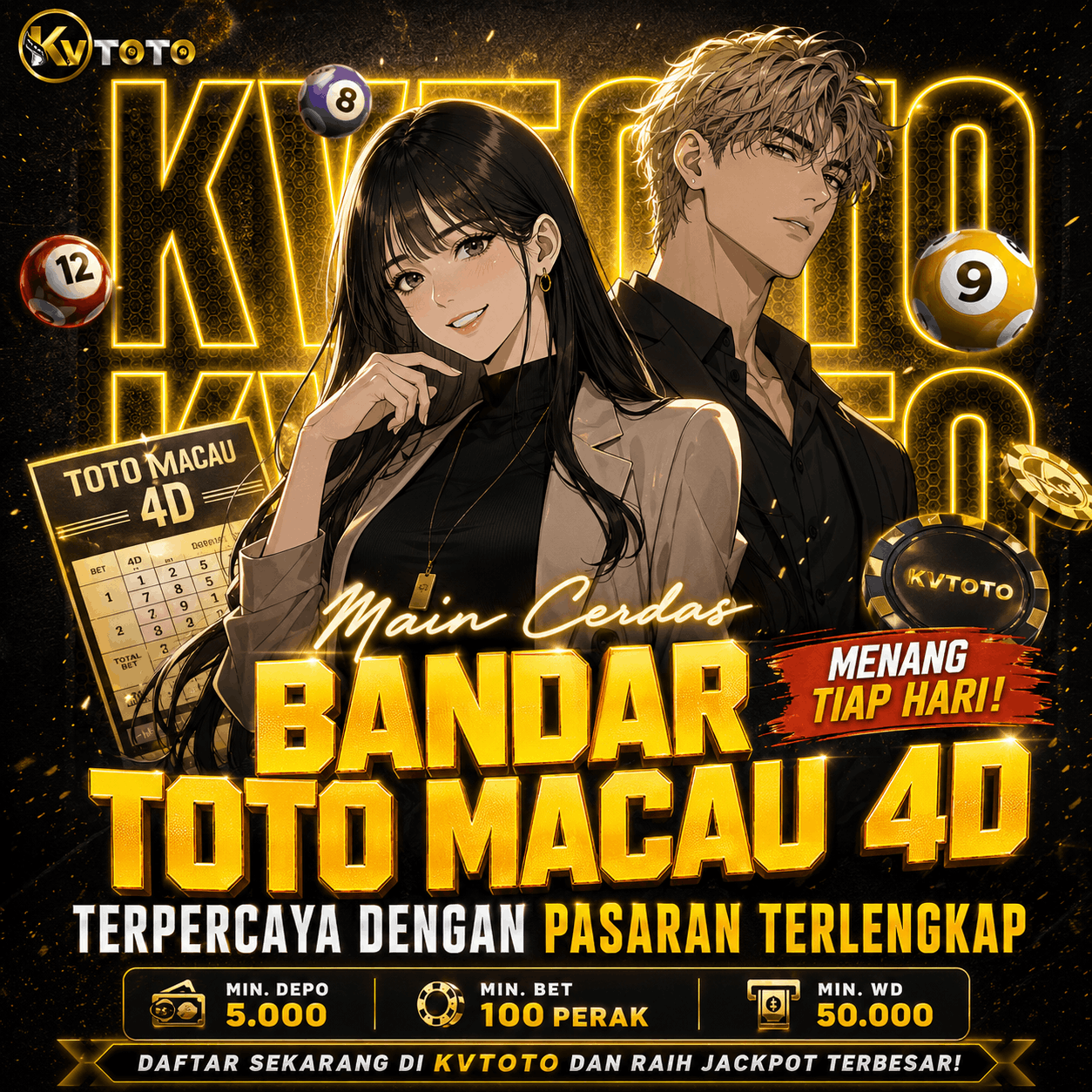 KVTOTO : Bandar Toto Macau 4D Terpercaya Dengan Pasaran Terlengkap by Hey siriusly