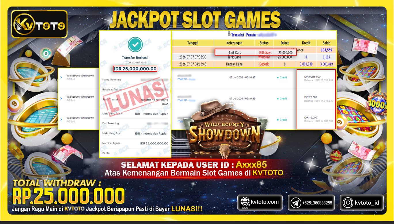 ✨ JACKPOT Di SLOT  WILD BOUNTY SHOWDOWN✨