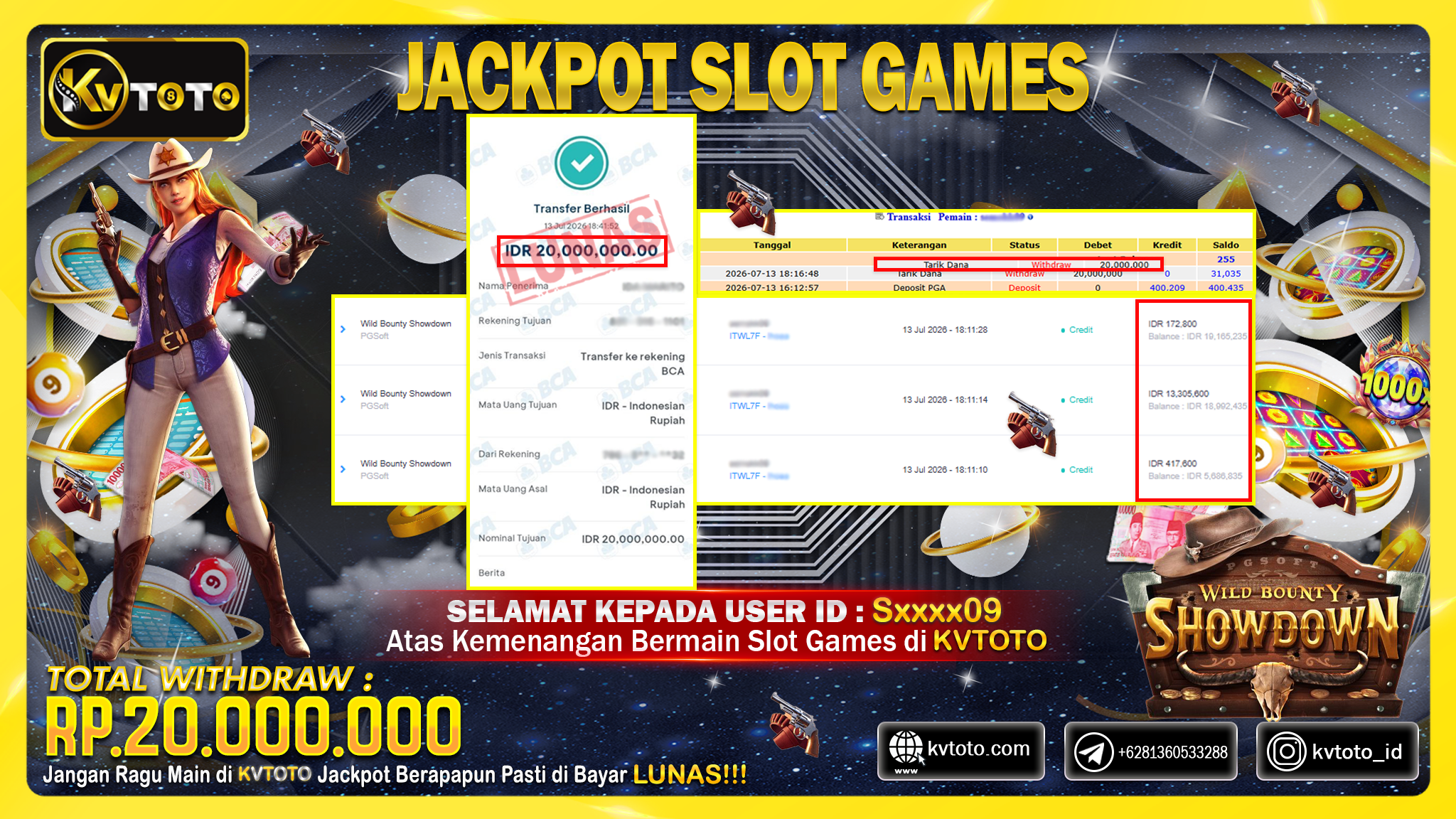 ✨ JACKPOT Di SLOT WILD BOUNTY SHOWDOWN  ✨