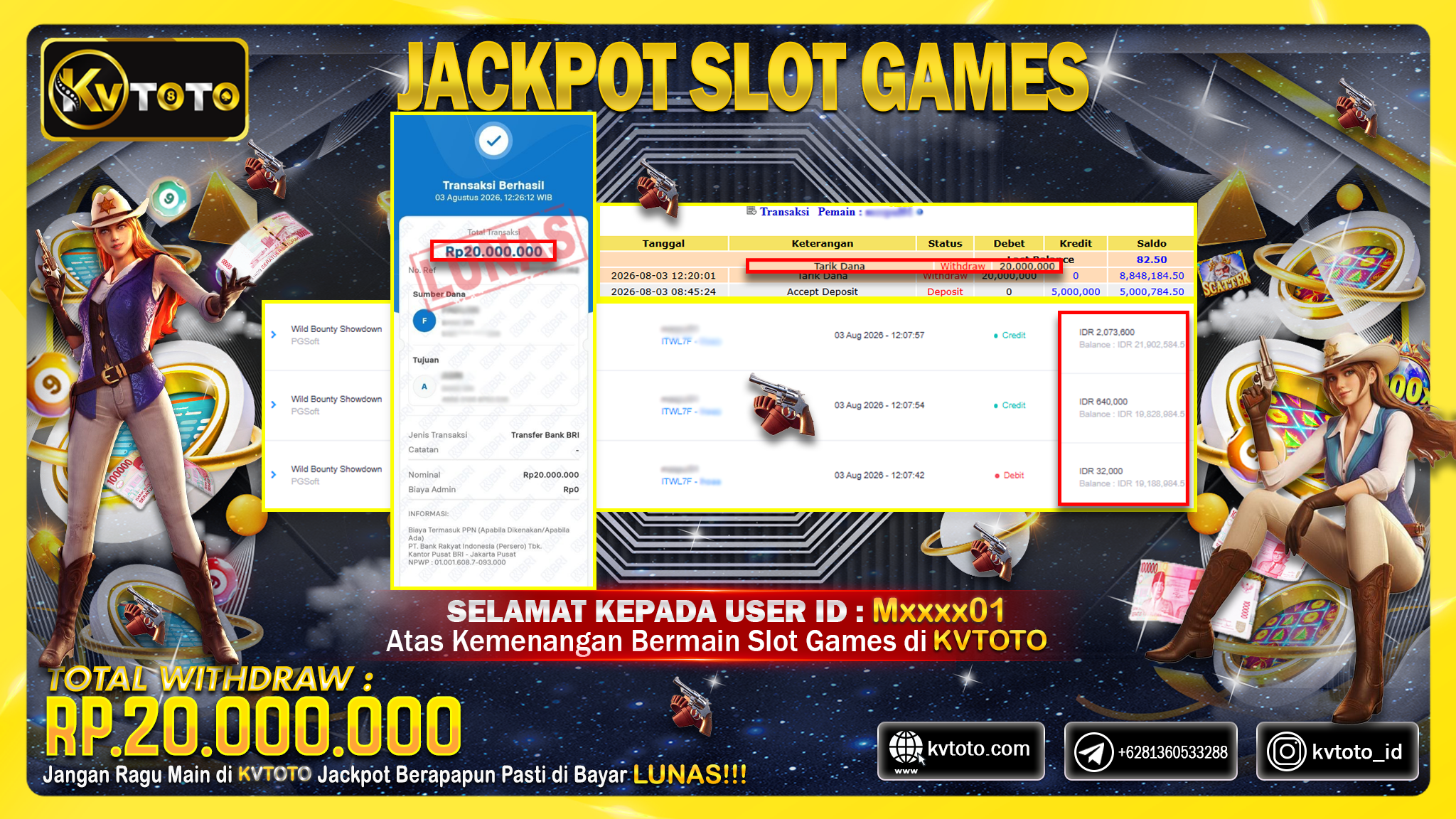 ✨ JACKPOT Di SLOT WILD BOUNTY SHOWDOWN✨