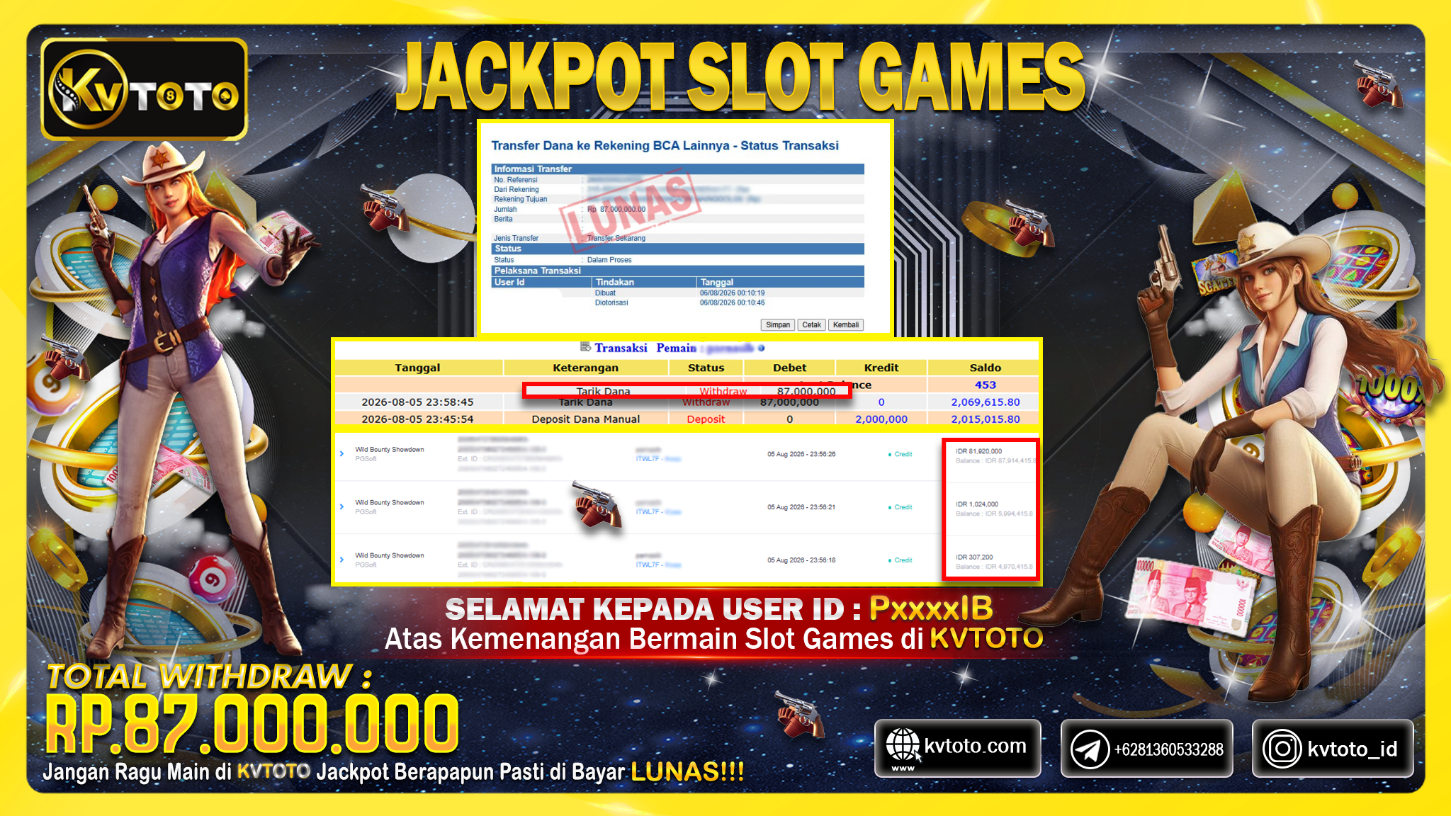 ✨ JACKPOT Di SLOT WILD BOUNTY SHOWDOWN✨