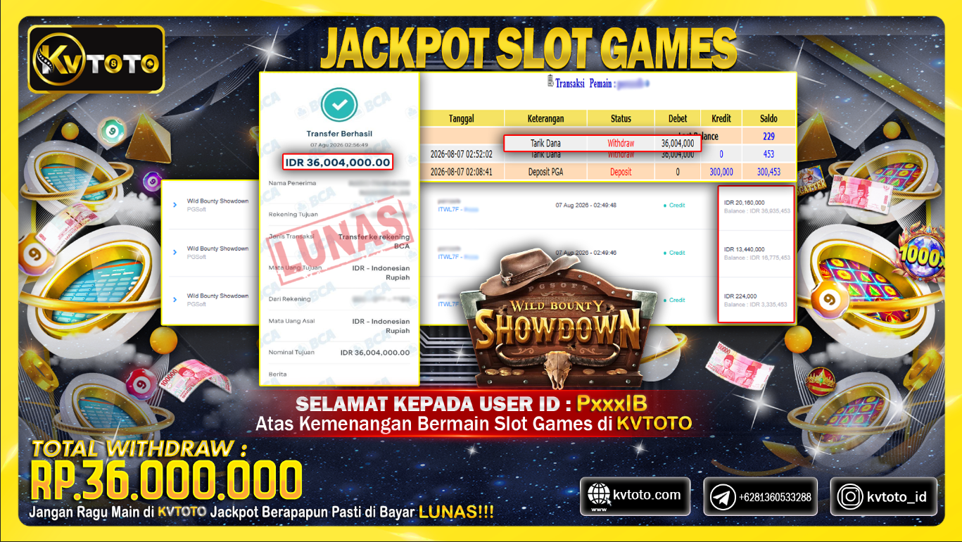 ✨ JACKPOT Di PERMAINAN  WILD  BOUNTY SHOWDOWN ✨